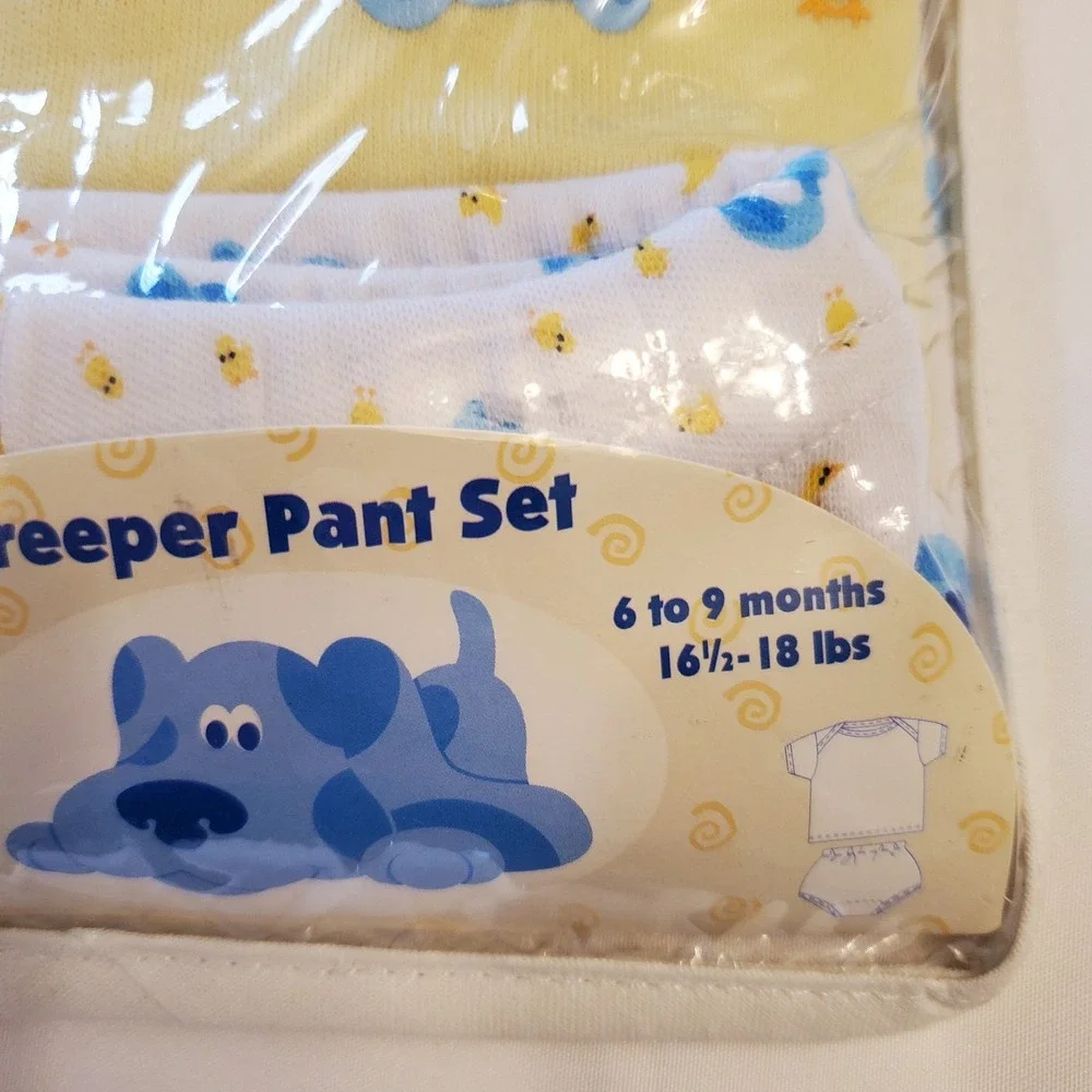 Vtg Y2k Blues Clues Creeper Pant Shirt Outfit New‎ In Package